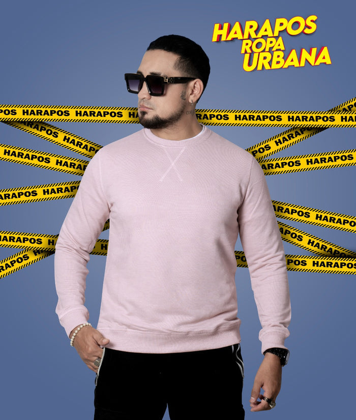 Sudadera basica palo de rosa