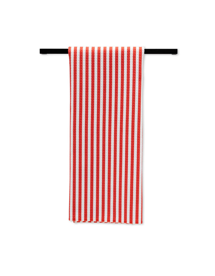 Summer Stripe Red Tea Towel