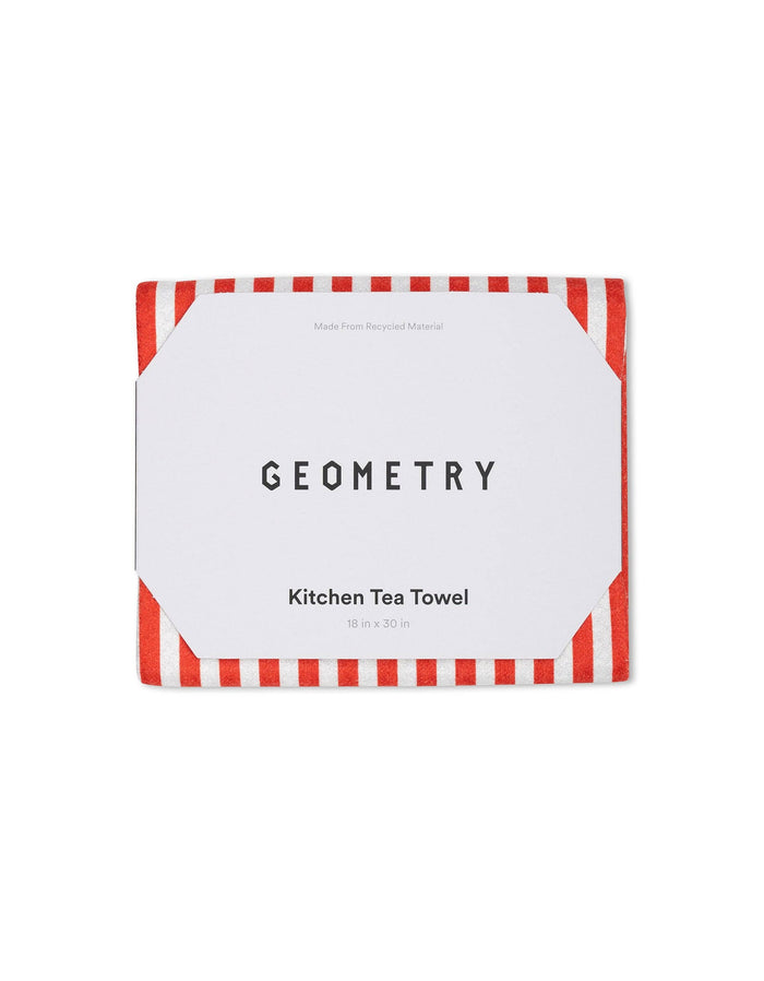 Summer Stripe Red Tea Towel