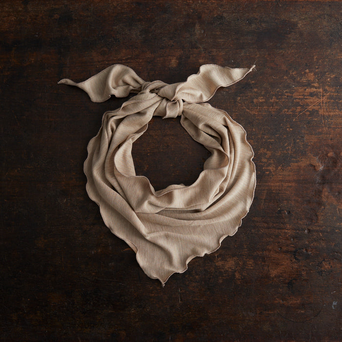 Swan Adults Bandana/Scarf - Merino Wool & Silk - Sandstorm