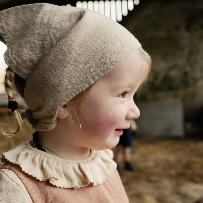 Swan Baby & Kids Scarf - Linen - Natural