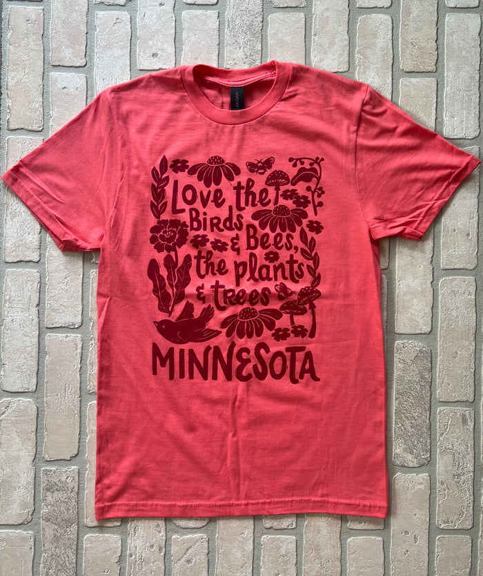T-Shirt - Birds & Bees, Plants & Trees