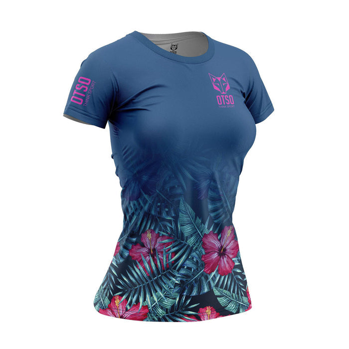 T-shirt Femme manches courtes - Tropical Dark