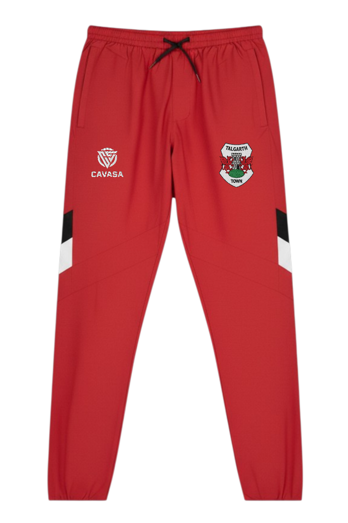 Talgarth Town Red Retro Track Bottoms