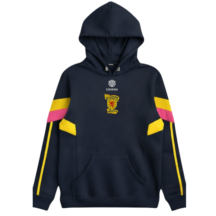 Tartan Army Retro 90s Inspired Yellow/Pink Hoodie