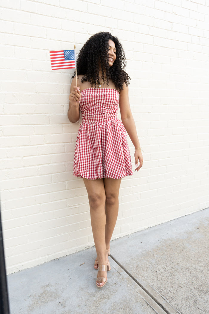 The Daina Gingham Mini Dress