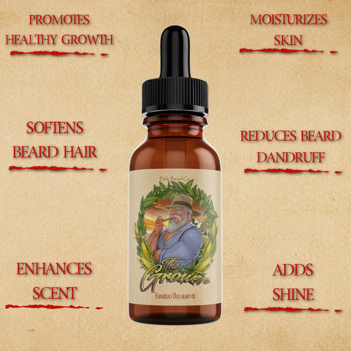 The Grower - Beard Oil & Balm Kit - Crisp Apples, Fresh Pear, Warm Oud, Aged Amber