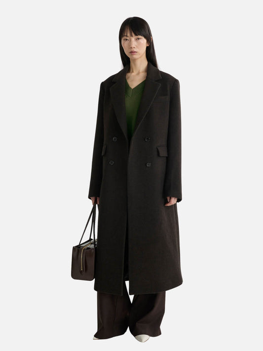 The Josephine Coat - Chocolate Herringbone