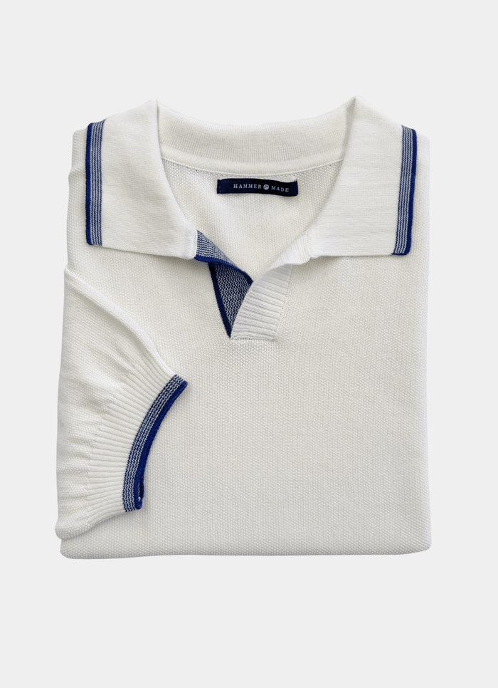 Thorp Split Neck Knit Polo - 15591-83990 - Hammer Made