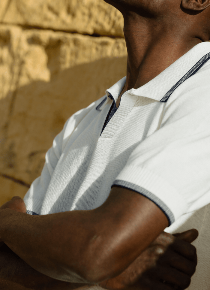 Thorp Split Neck Knit Polo - 15591-83990 - Hammer Made