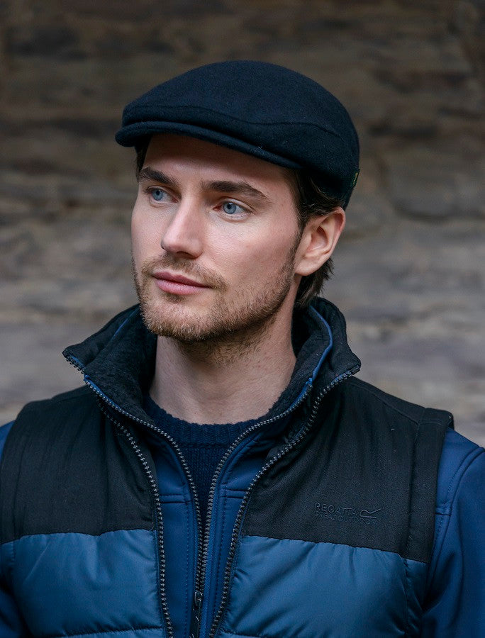 Trinity Flat Cap - Black