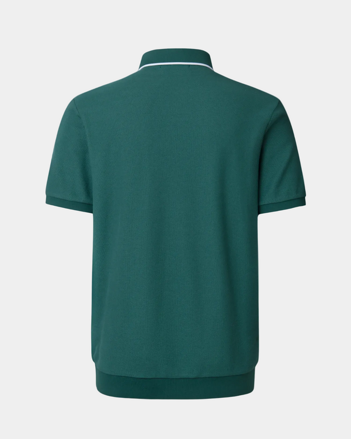 TRWR Vanguard Zip Polo Fairway Green Back 2