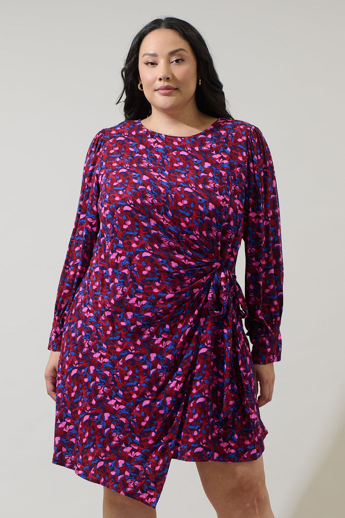 Turma Abstract Willy Wrap Mini Dress Curve