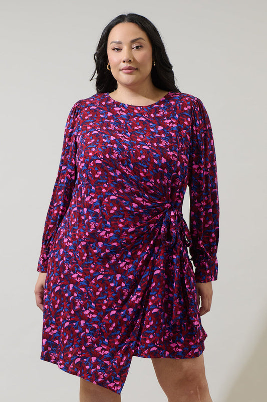 Turma Abstract Willy Wrap Mini Dress Curve