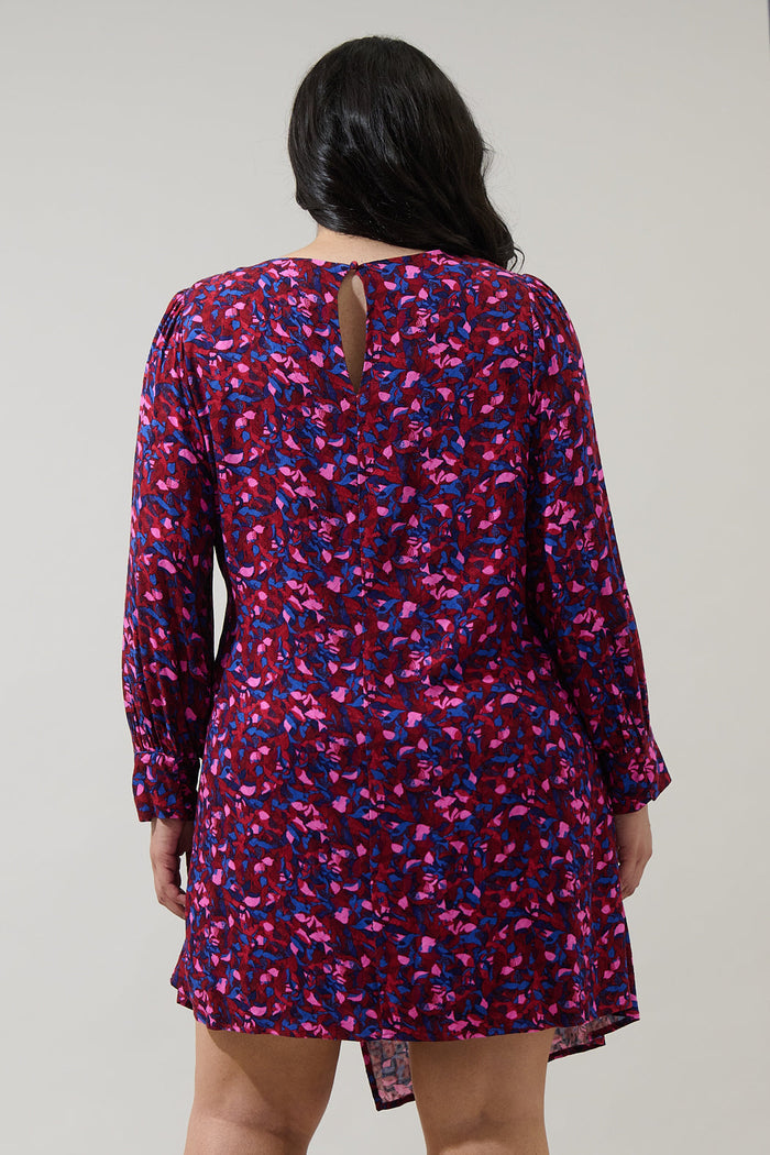 Turma Abstract Willy Wrap Mini Dress Curve