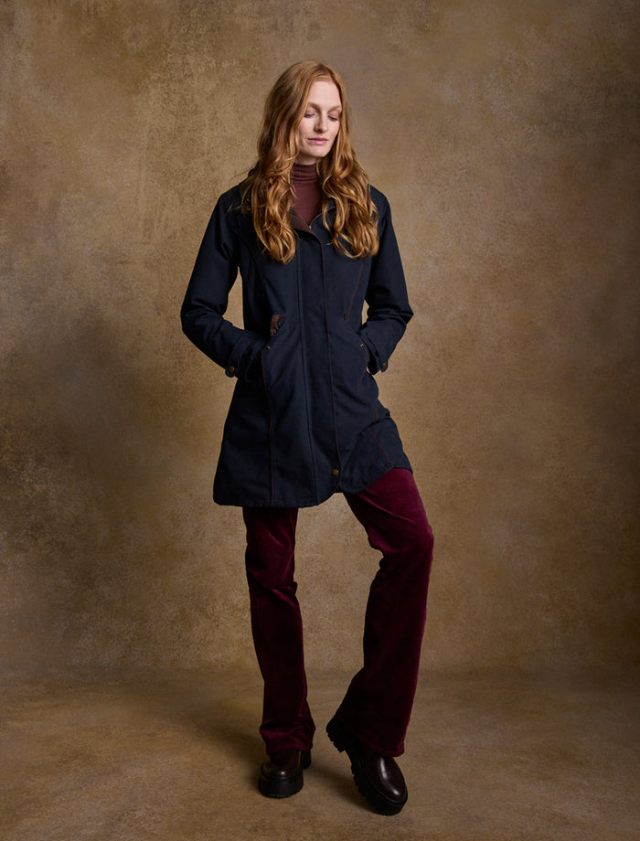 Una Ladies Waterproof Coat - Heritage Navy #color_heritage-navy