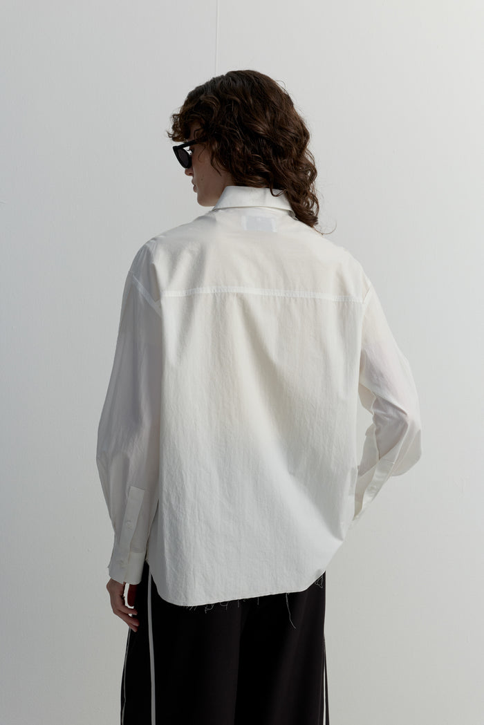 UNFINISHED HEM SHIRT