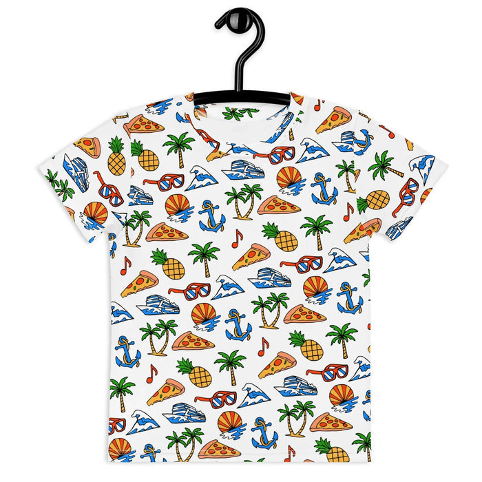 Set against a porcelain white base, this cheerful doodle-style design creates a chaotic "vacation confetti" aesthetic. Contact us with accessibility feedback, we'd love to help!