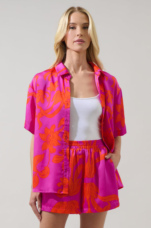 Vallie Floral Averie Button Down Shirt