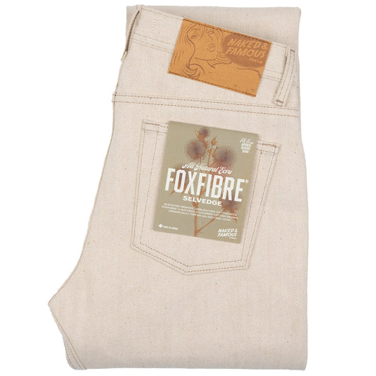 Invisble Guy - All Natural Ecru Foxfibre® Selvedge by Naked & Famous Denim