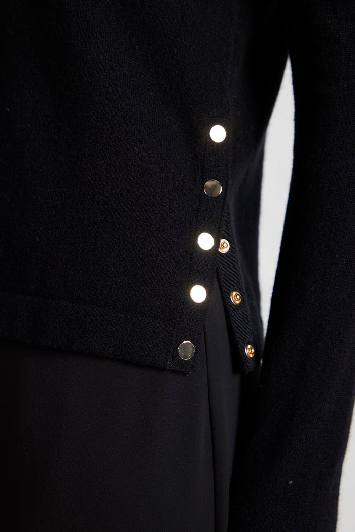 What A Stud Merino Cashmere Sweater In Black