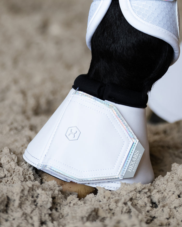 White Aurora Competition Bell Boots - White