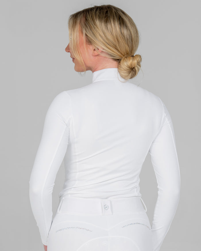 White Aurora Long Sleeve Competition Shirt