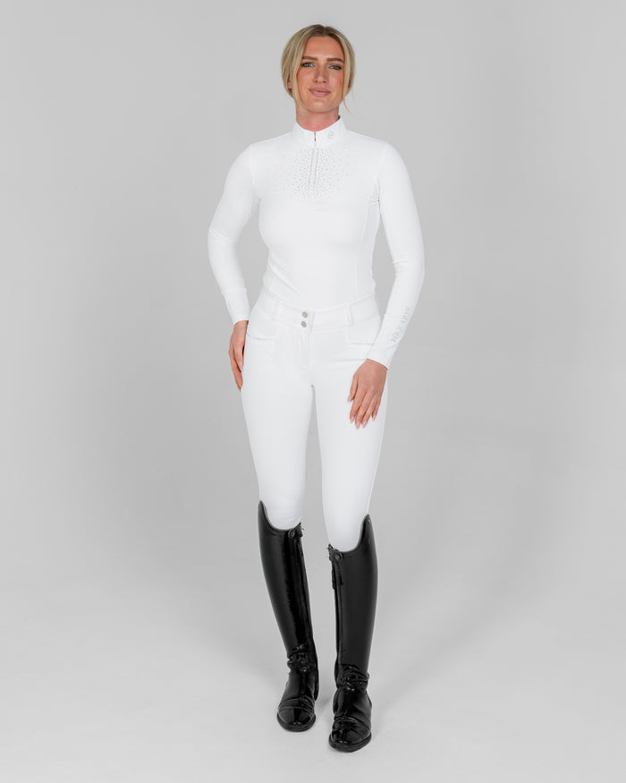 White Aurora Long Sleeve Competition Shirt