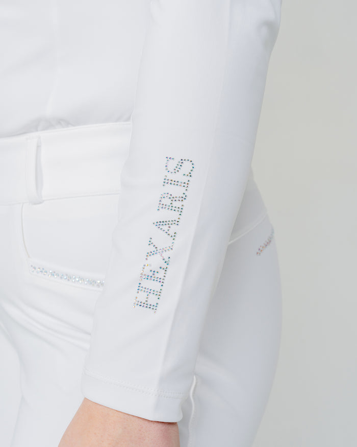 White Aurora Long Sleeve Competition Shirt