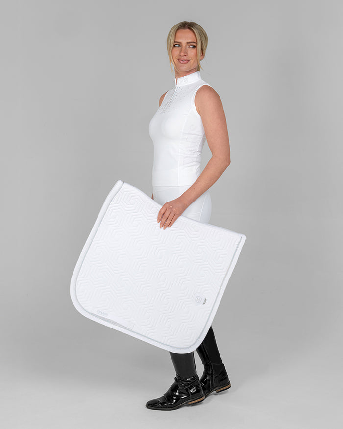 White Aurora Sleeveless Competition Shirt
