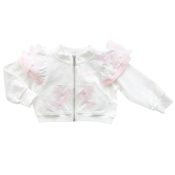White Butterfly Cotton Jacket