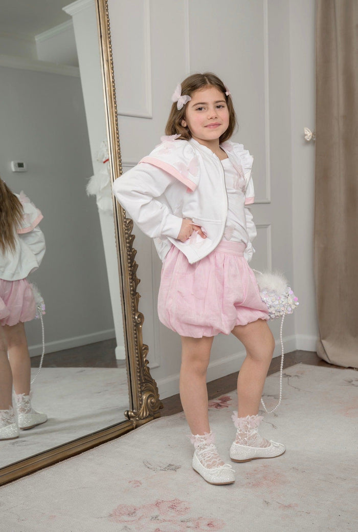White Butterfly Cotton Jacket