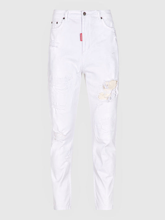 jeans / White Cool Carrot Jeans