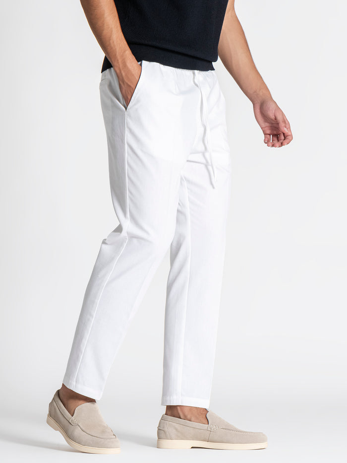 pants / White GG Linen Pants