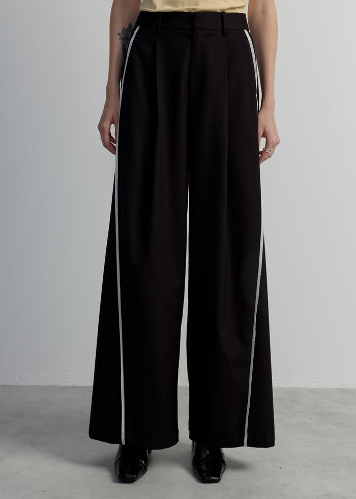 WIDE LEG TRACK PANTS