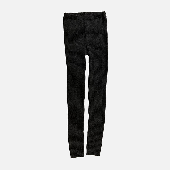 Women's Alpaca Rib Leggings - Charcoal
