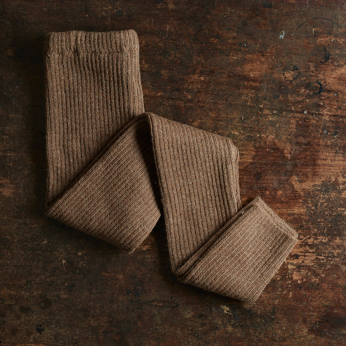 Women's Alpaca Rib Leggings - Cocoa