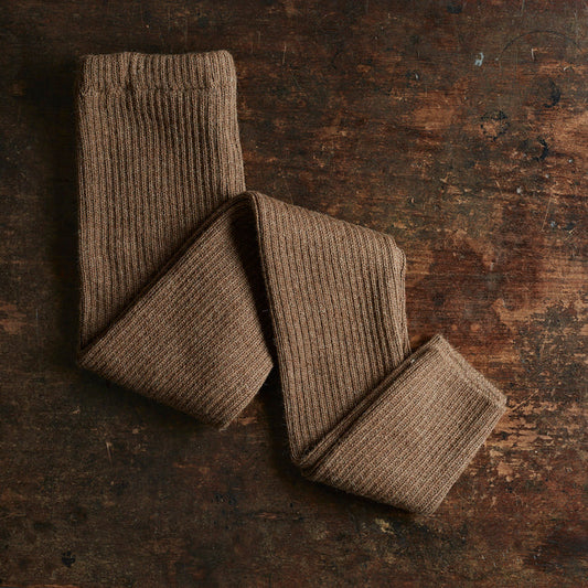 Women's Alpaca Rib Leggings - Cocoa