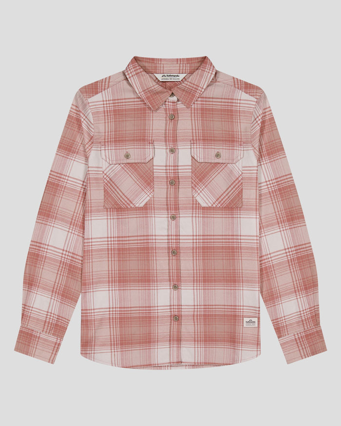 Women's Carrillon HF Long Sleeve Shirt  - Shadow Plaid Mineral