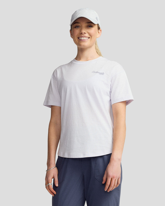 Women’s River Organic Cotton T-shirt  -  Bright Lilac