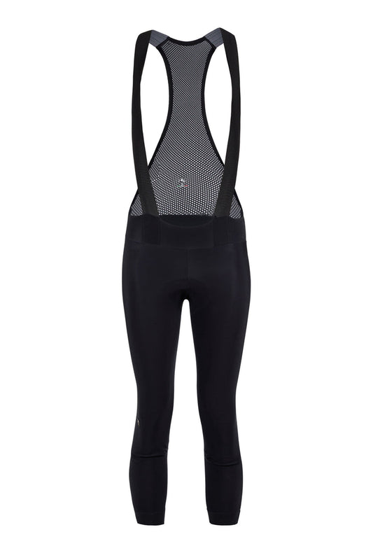 Women's SilverLine Thermal Bib Knicker by Giordana Cycling, BLACK, Made in Italy