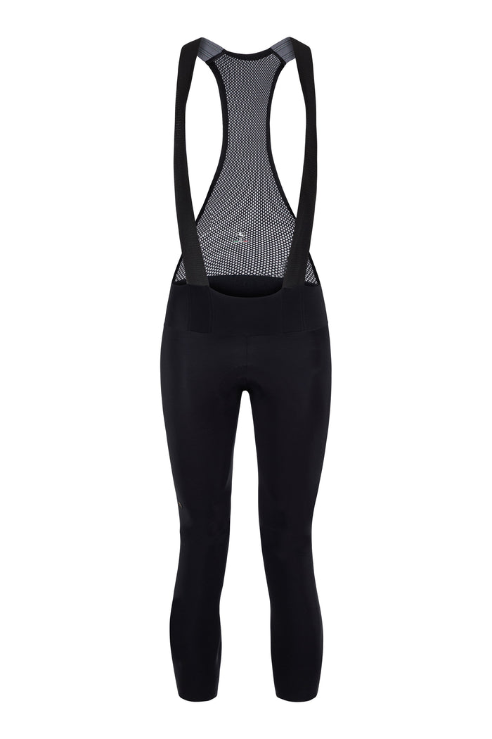 Women's SilverLine Thermal Bib Tight by Giordana Cycling, BLACK, Made in Italy