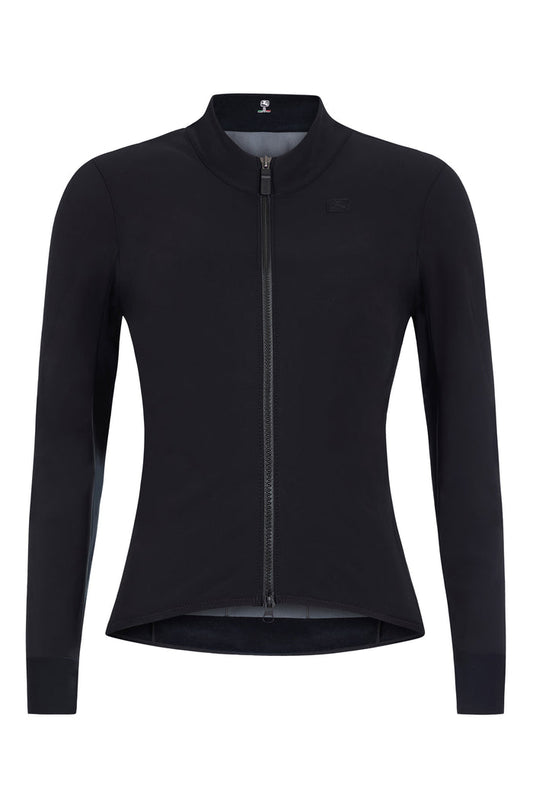 Women's SilverLine Winter Jacket by Giordana Cycling, BLACK, Made in Italy