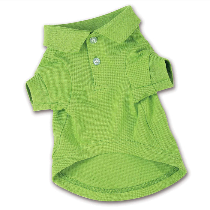 Zack & Zoey - Polo de algodón para Perros, Polo para Perro, Verde perico, X-Large