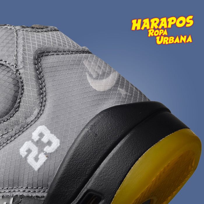 Zapatillas Nike Air Jordan Retro 5 x Off-White plomas