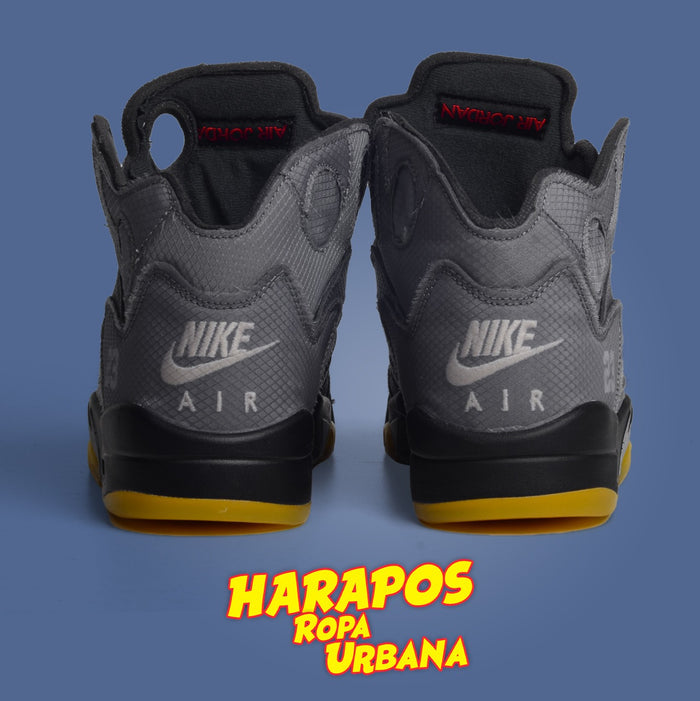 Zapatillas Nike Air Jordan Retro 5 x Off-White plomas