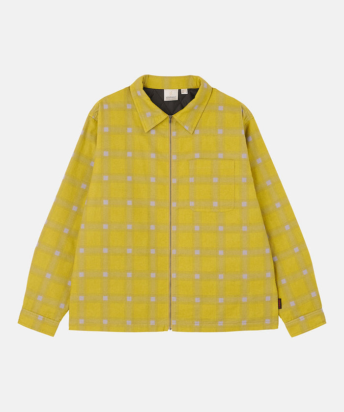 Zip-Up Insulated Flannel Shirt