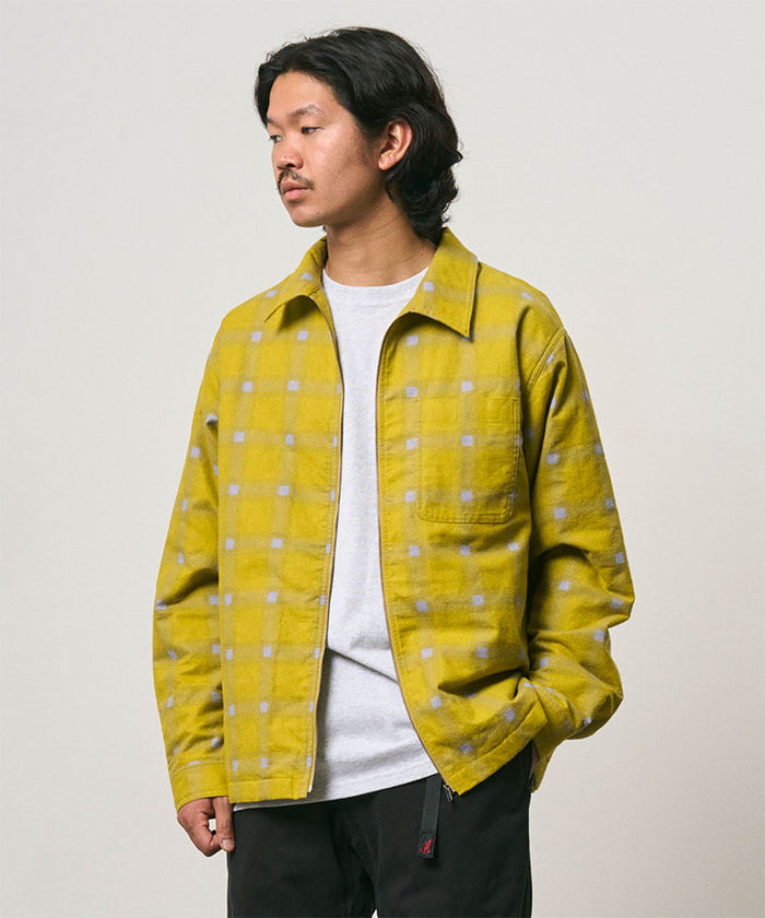 Zip-Up Insulated Flannel Shirt