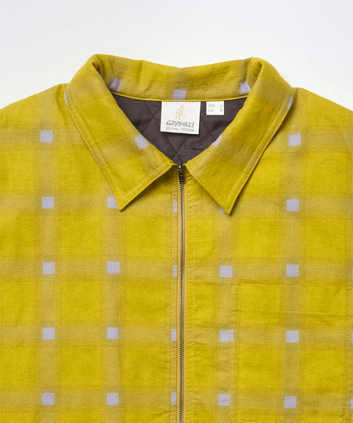 Zip-Up Insulated Flannel Shirt